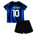 Maillot de foot Inter Milan Lautaro Martinez #10 Domicile vêtements enfant 2023-24 Manches Courtes (+ pantalon court)